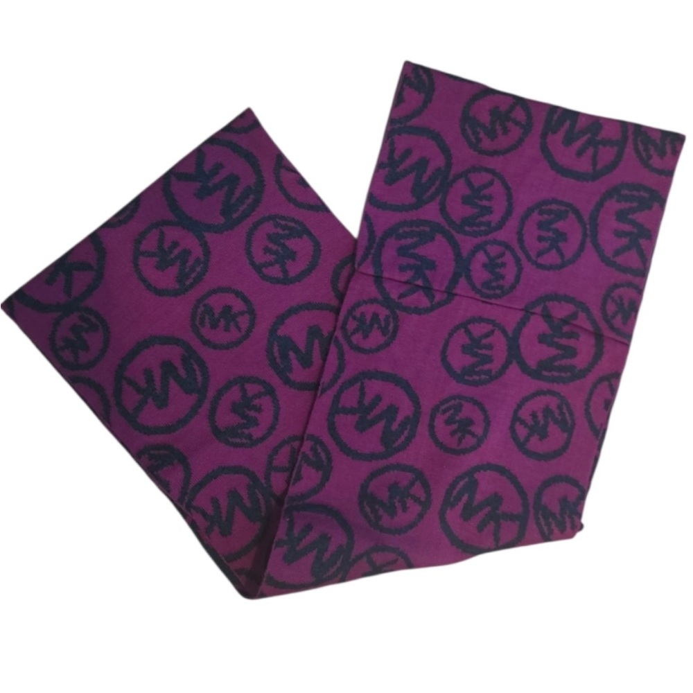 Michael Kors Magenta Logo Scarf